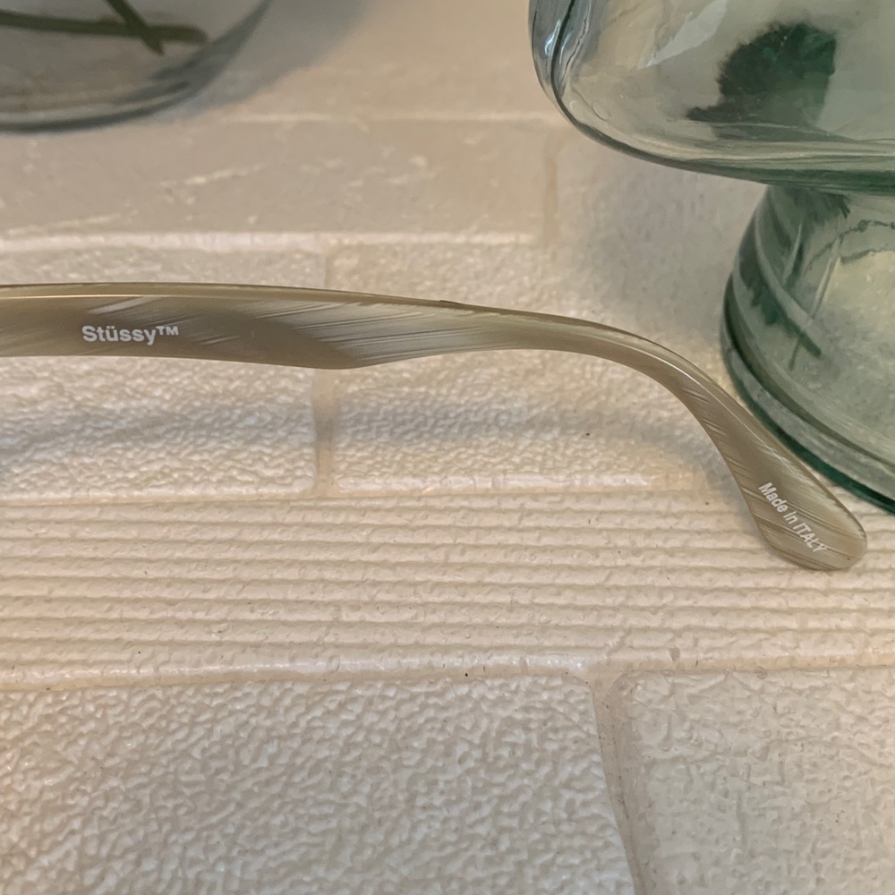 Stussy Beige Sunglasses with Dark Lenses - Picture 6 of 10